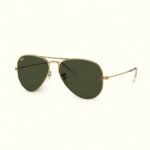 Aviator Classic Sunglass (Golden-Black) - Image 2