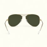 Aviator Classic Sunglass (Golden-Black) - Image 3