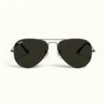 Aviator Classic Sunglass (Silver-Black)