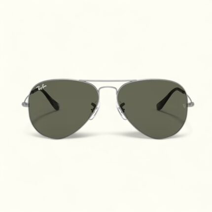 Aviator Classic Sunglass (Silver-Green)