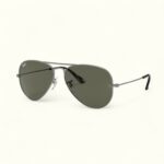 Aviator Classic Sunglass (Silver-Green) - Image 2