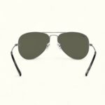 Aviator Classic Sunglass (Silver-Green) - Image 3