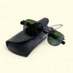 AO Avinger Style Sunglasses – Black Frame / Green Lens - Image 3