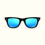 Premium Wayfarer Sunglasses | Blue Mirror Lens