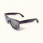 Premium Wooden Texture Wayfarer Sunglasses - Image 2
