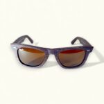 Premium Wooden Texture Wayfarer Sunglasses - Image 3