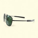 AO Avinger Style Sunglasses – Black Frame / Green Lens - Image 2