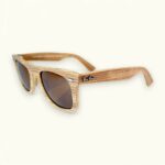 Premium Wooden Texture Wayfarer Sunglasses - Image 2