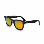 Premium Mirror Lens Wayfarer Sunglasses – UV Protection | Classic Black Frame | Unisex - Image 2