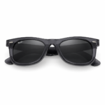 Premium Transparent Smoke Wayfarer Sunglasses – Grey Transparent Frame | Dark Lens | UV400 Protection - Image 3
