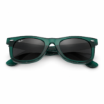 Premium Transparent Emerald Green Wayfarer Sunglasses – Crystal Green Frame | Smoke Lens | UV400 Protection - Image 4