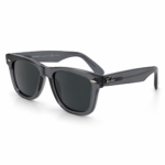 Premium Transparent Smoke Wayfarer Sunglasses – Grey Transparent Frame | Dark Lens | UV400 Protection - Image 2